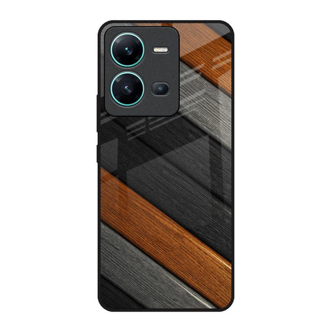 Tri Color Wood Glossy Case for Vivo V25