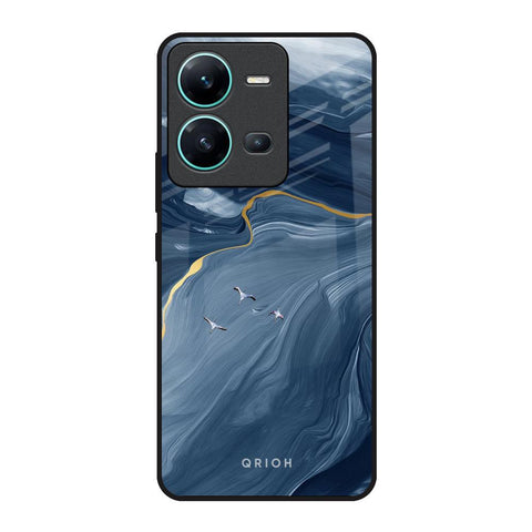 Deep Ocean Marble Glossy Case for Vivo V25