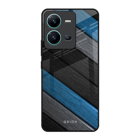 Multicolor Wooden Effect Glossy Case for Vivo V25