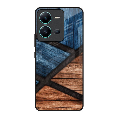 Wooden Tiles Glossy Case for Vivo V25