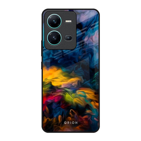 Multicolor Oil Painting Glossy Case for Vivo V25