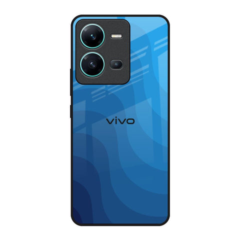 Blue Wave Abstract Glossy Case for Vivo V25