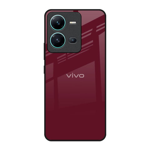 Classic Burgundy Glossy Case for Vivo V25