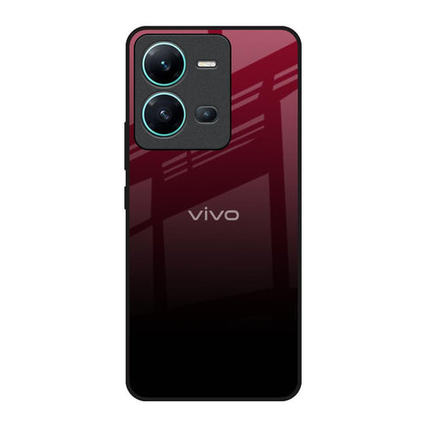 Wine Red Glossy Case For Vivo V25