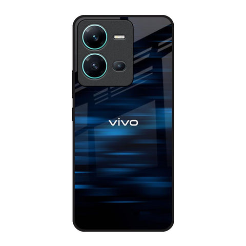 Blue Rough Abstract Glossy Case for Vivo V25