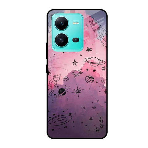 Space Doodles Glossy Case for Vivo V25