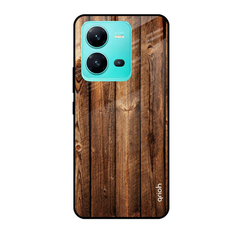 Timber Printed Glossy case for Vivo V25
