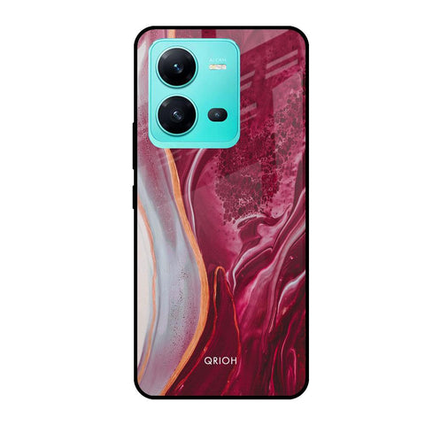 Crimson Ruby Glossy Case for Vivo V25