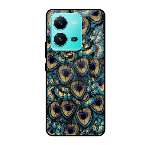 Peacock Feathers Glossy case for Vivo V25