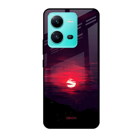 Morning Red Sky Glossy Case For Vivo V25