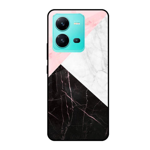 Marble Collage Art Glossy Case For Vivo V25