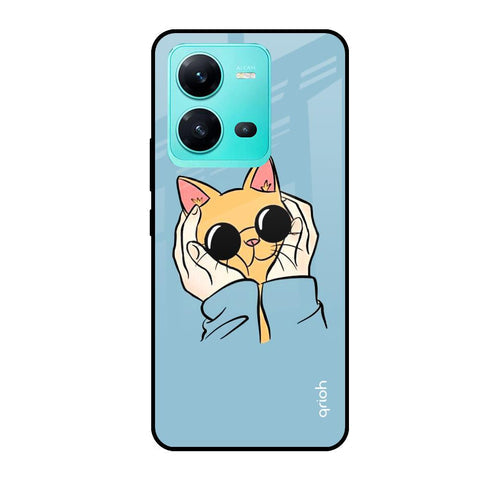 Adorable Cute Kitty Glossy Case For Vivo V25