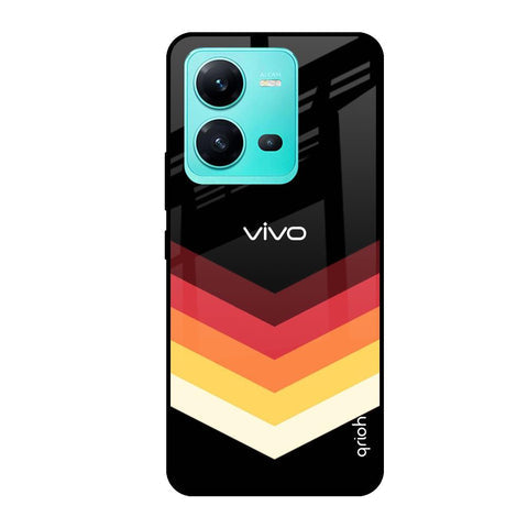 Abstract Arrow Pattern Glossy Case For Vivo V25