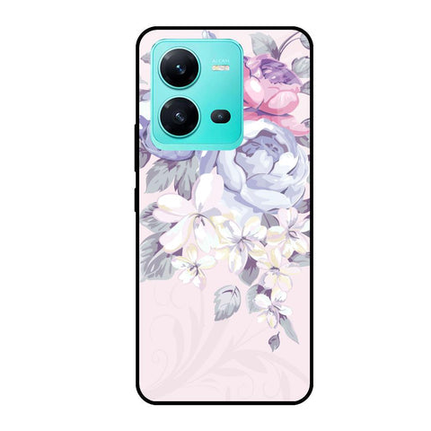 Elegant Floral Glossy case for Vivo V25