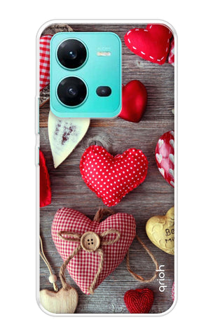 Valentine Hearts Soft Cover for Vivo V25