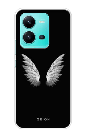 White Angel Wings Soft Cover for Vivo V25