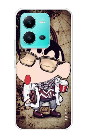 Nerdy Shinchan Soft Cover for Vivo V25