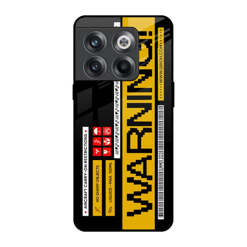 Aircraft Warning Glossy Case for OnePlus 10T 5G