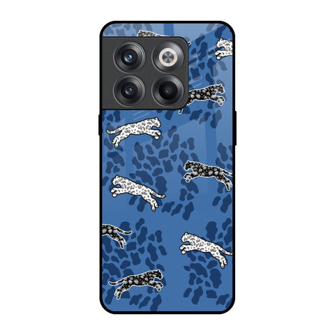 Blue Cheetah Glossy Case for OnePlus 10T 5G