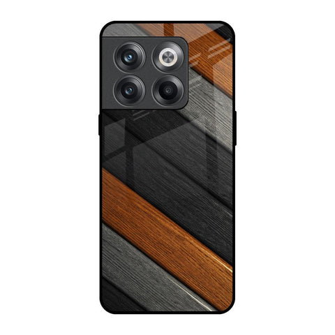 Tri Color Wood Glossy Case for OnePlus 10T 5G