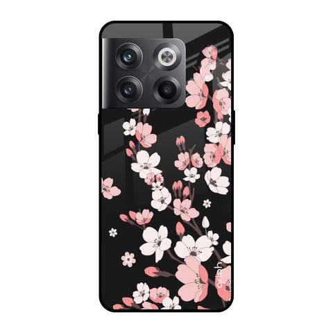 Black Cherry Blossom Glossy Case for OnePlus 10T 5G