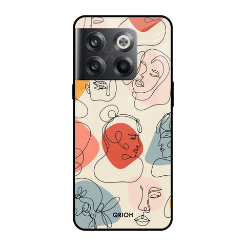 Abstract Faces Glossy Case for OnePlus 10T 5G