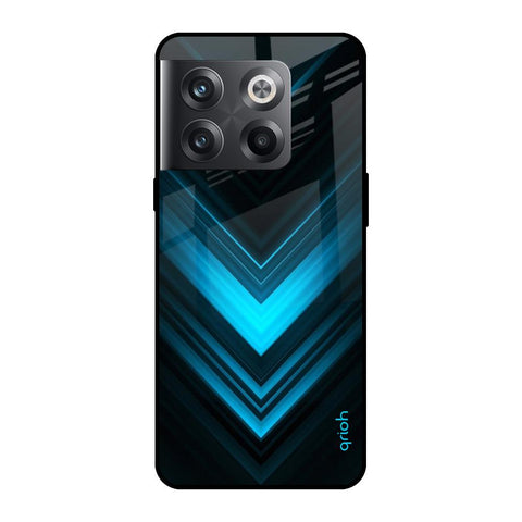 Vertical Blue Arrow Glossy Case For OnePlus 10T 5G