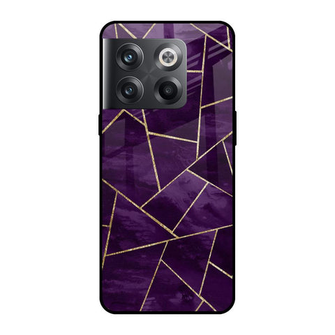 Geometric Purple Glossy Case For OnePlus 10T 5G