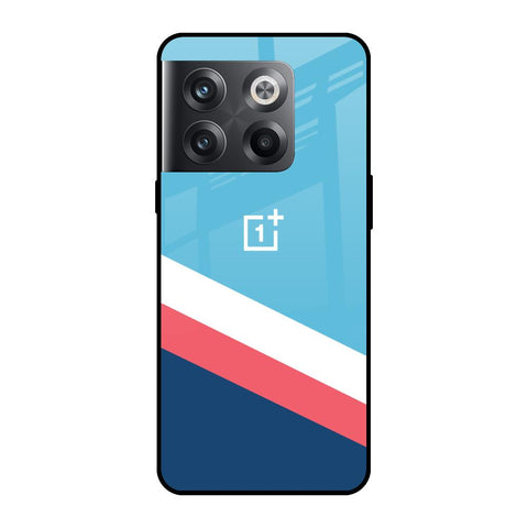 Pink & White Stripes Glossy Case For OnePlus 10T 5G