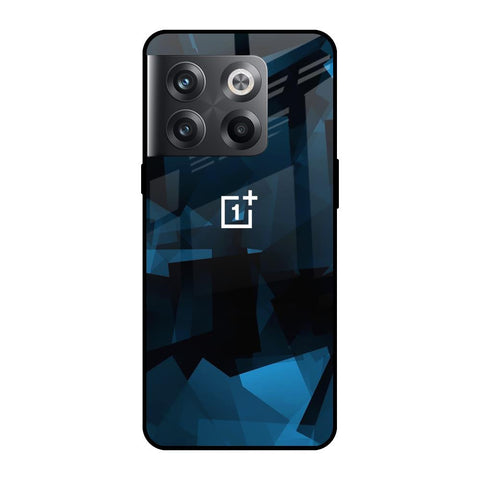 Polygonal Blue Box Glossy Case For OnePlus 10T 5G