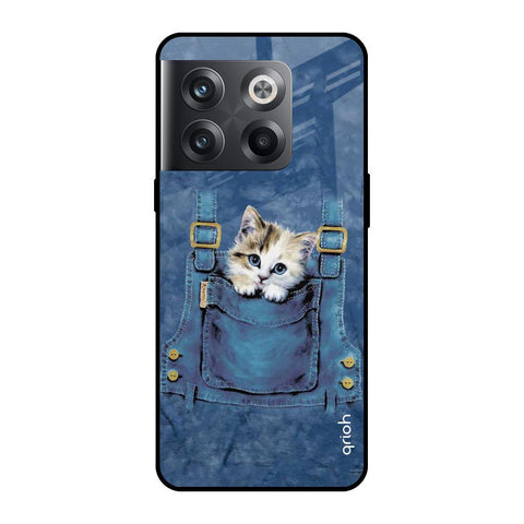 Kitty In Pocket Glossy Case For OnePlus 10T 5G