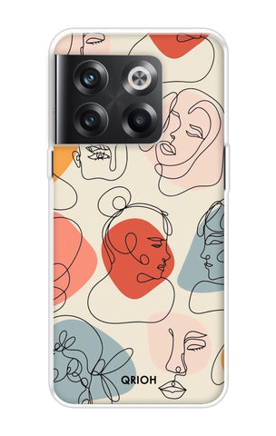 Abstract Faces Soft Cover for OnePlus 10T 5G