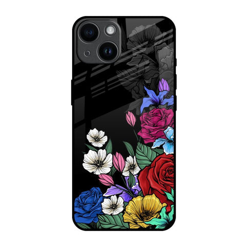 Rose Flower Bunch Art Glossy Case for iPhone 14