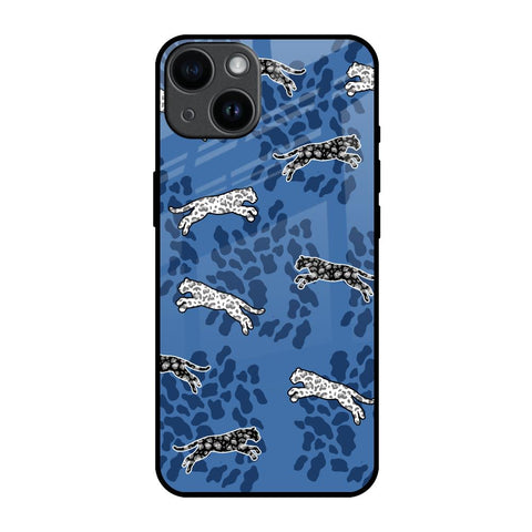 Blue Cheetah Glossy Case for iPhone 14