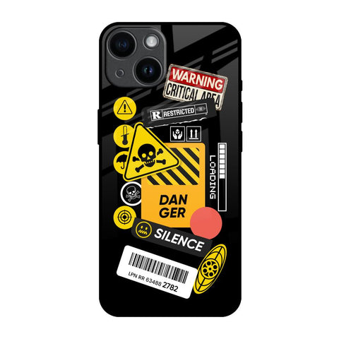Danger Signs Glossy Case for iPhone 14