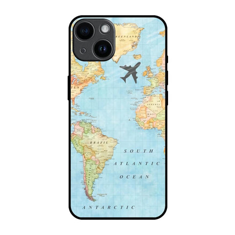 Travel Map Glossy Case for iPhone 14