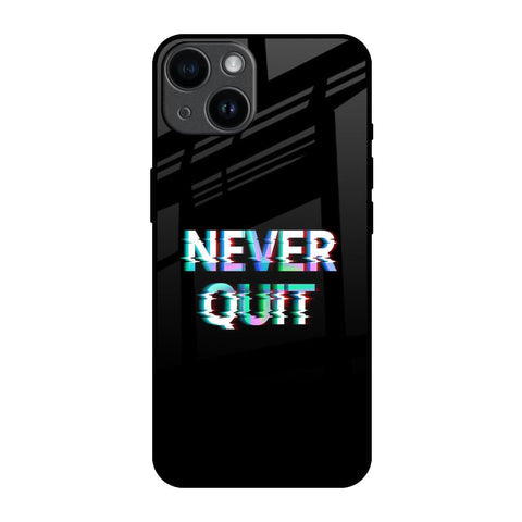 Never Quit Glossy Case For iPhone 14