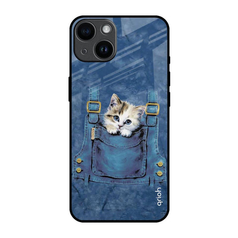 Kitty In Pocket Glossy Case For iPhone 14