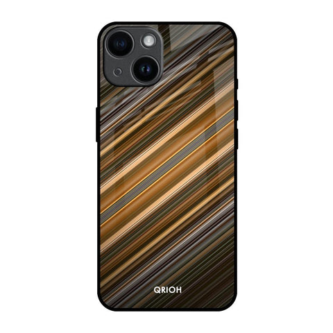 Diagonal Slash Pattern Glossy Case for iPhone 14