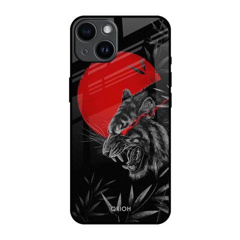 Red Moon Tiger Glossy Case for iPhone 14