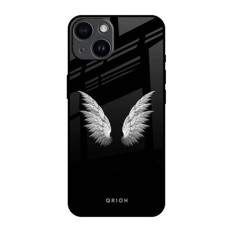 White Angel Wings Glossy Case for iPhone 14