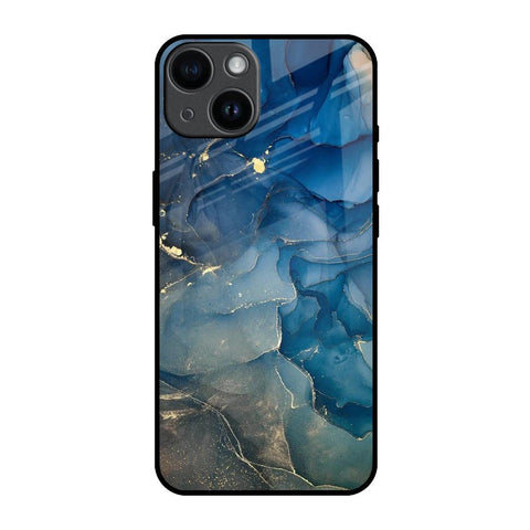 Blue Cool Marble Glossy Case for iPhone 14