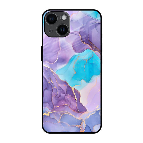 Alcohol ink Marble Glossy Case for iPhone 14