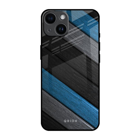 Multicolor Wooden Effect Glossy Case for iPhone 14