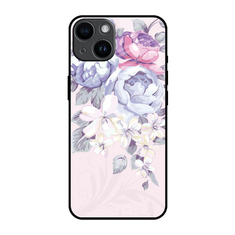 Elegant Floral Glossy Case for iPhone 14
