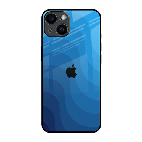 Blue Wave Abstract Glossy Case for iPhone 14