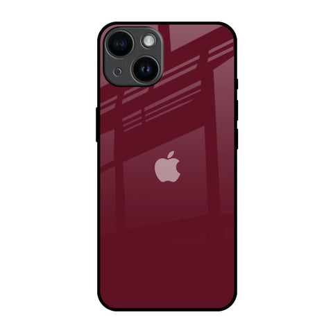 Classic Burgundy Glossy Case for iPhone 14