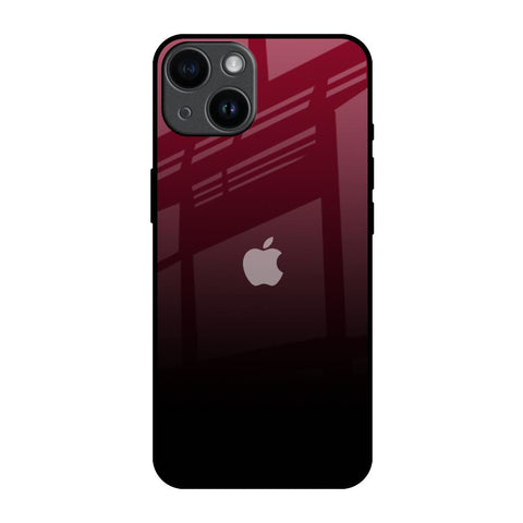Wine Red Glossy Case For iPhone 14