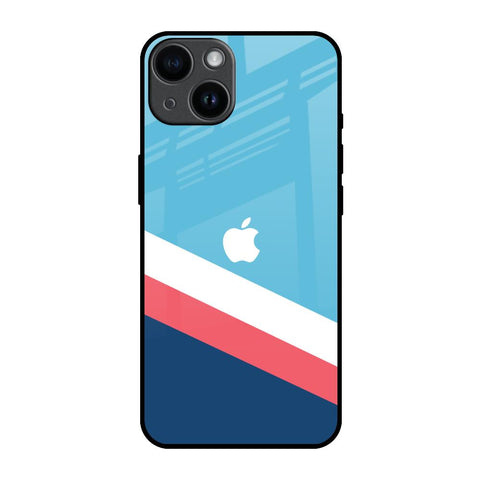Pink & White Stripes Glossy Case For iPhone 14