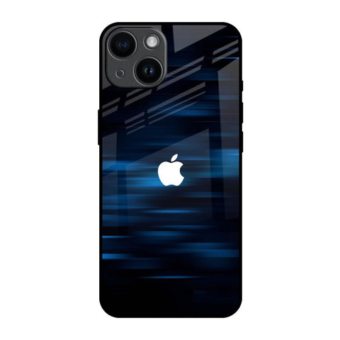 Blue Rough Abstract Glossy Case for iPhone 14